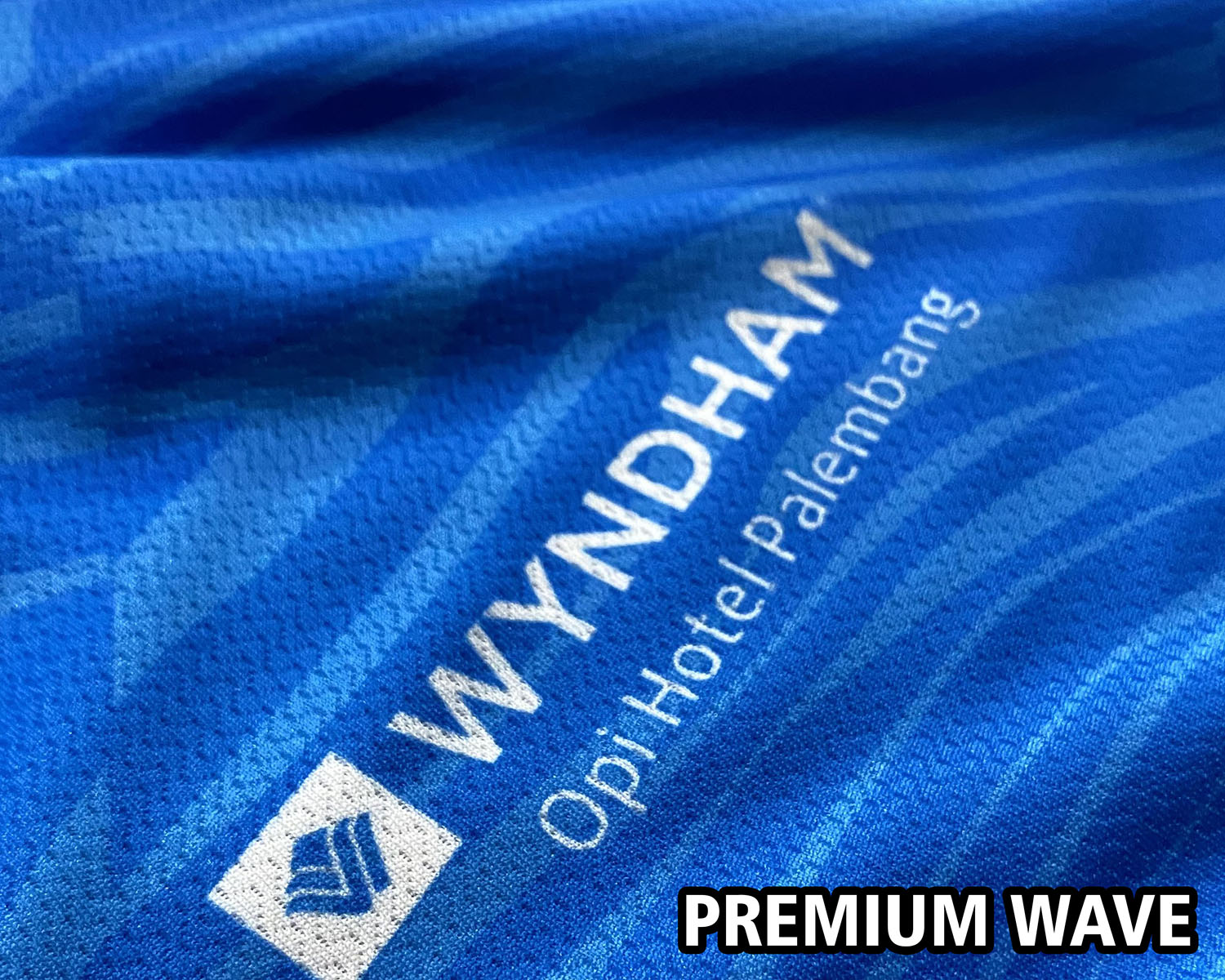 Bahan jersey Premium Wave berkualitas untuk jersey custom Palembang SPORT-X