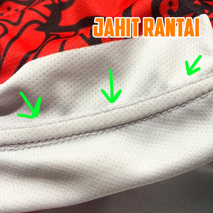 Jahit Rantai Bagian Pundak